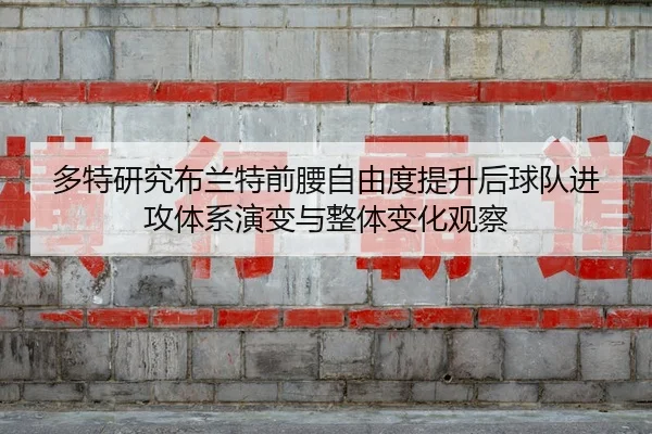 多特研究布兰特前腰自由度提升后球队进攻体系演变与整体变化观察